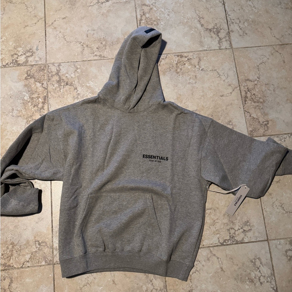 Essentials Grey Men's Hoodie